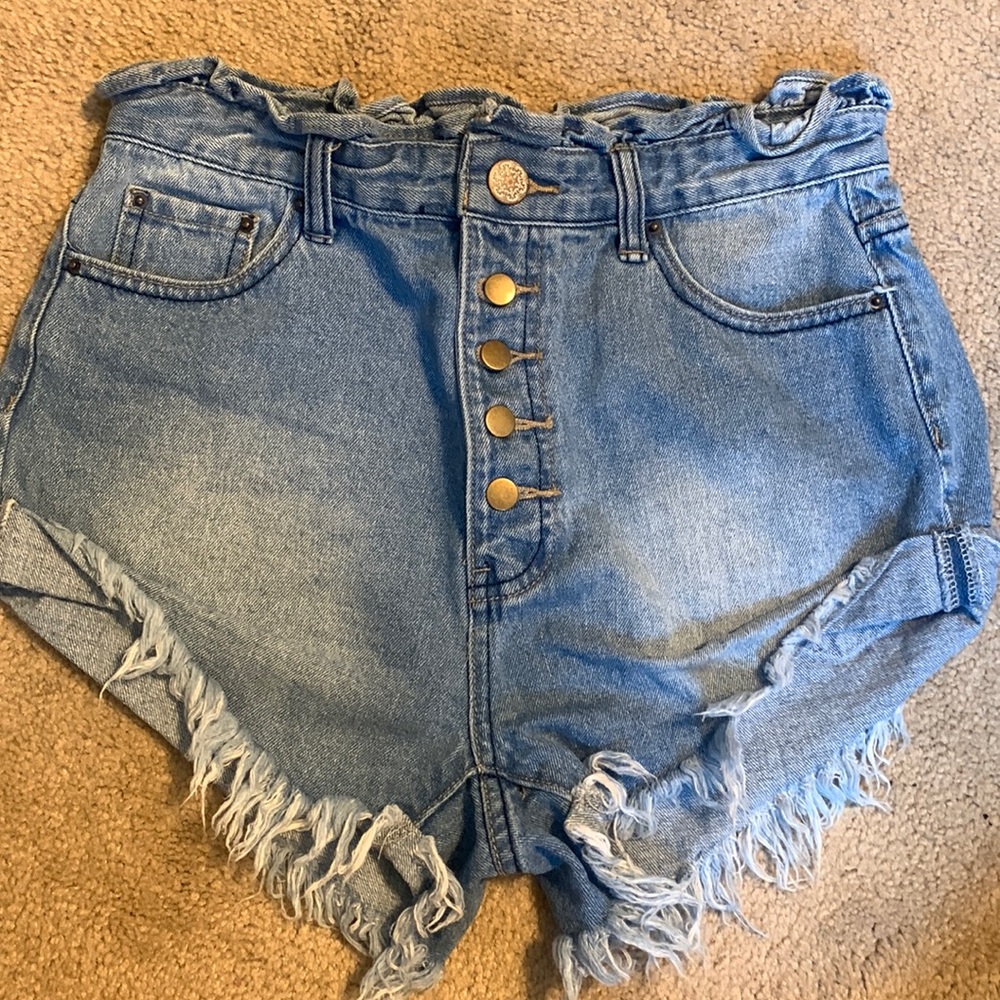 High-Waisted Jean Shorts